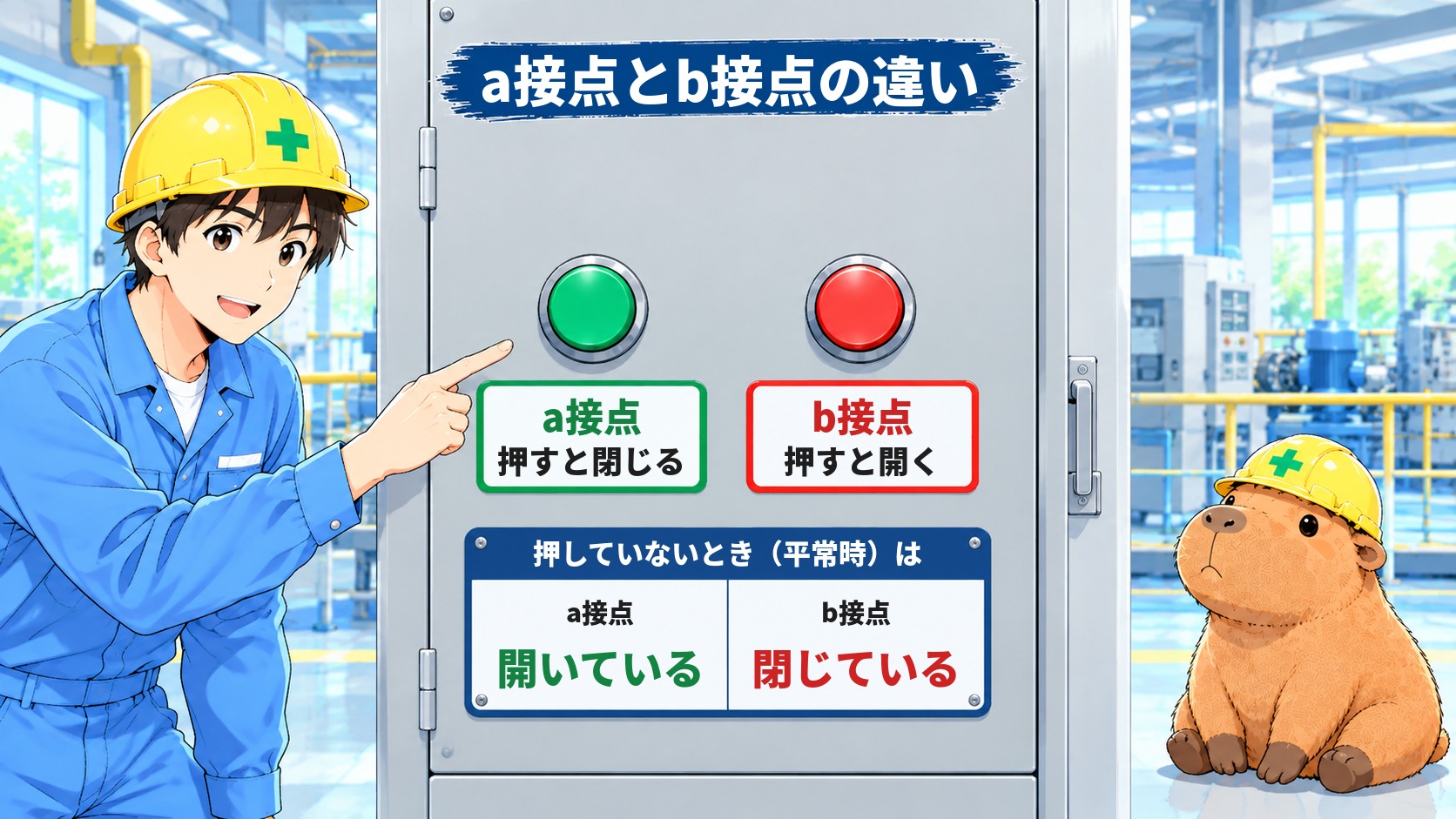 a接点とb接点の違い