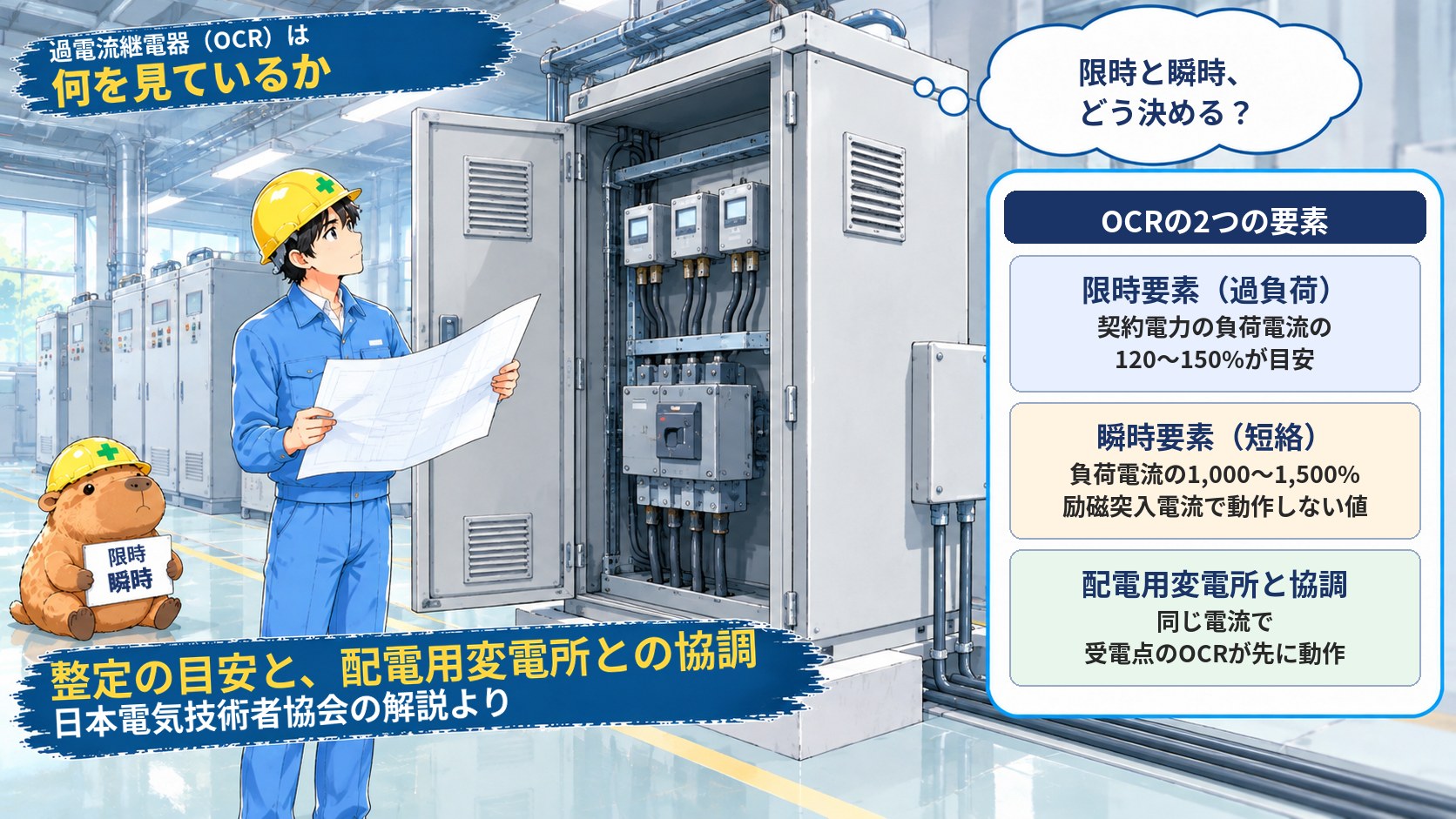過電流継電器（OCR）は何を見ているか